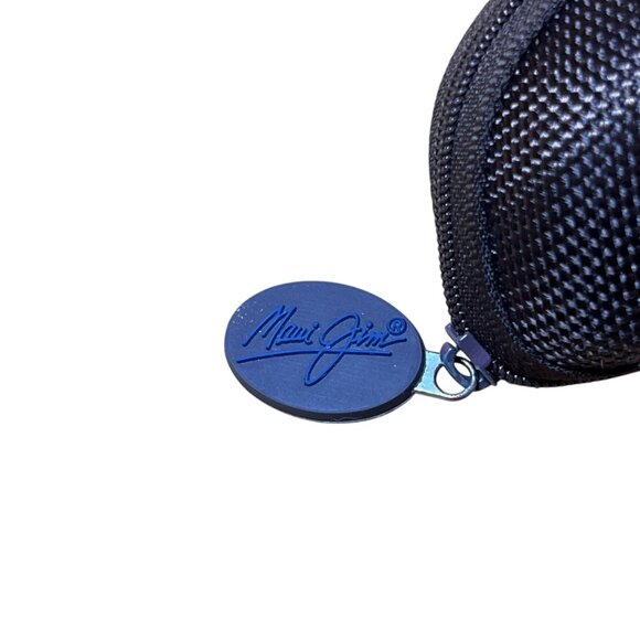 Maui Jim Hard Shell Zippered Clamshell Sunglass Case With Carabiner Clip Brown - Picture 2 of 6